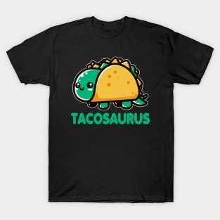 Tacosaurus Cute Taco And Dinausor T-Shirt